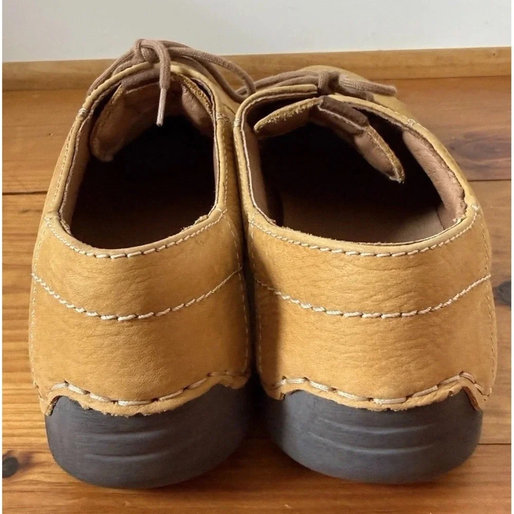 Josef Seibel Shoes Leather Comfort Lace Up Walking Shoes Germany Fergey 40 Tan
